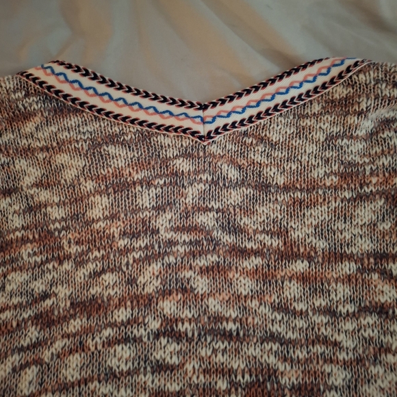 Westbound Women's Multicolor Knit Open Front Sleeveless Cardigan Sweater - Picture 8 of 9